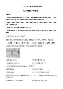 湖南省永州市新田县2023-2024学年九年级下学期4月期中物理试题含答案