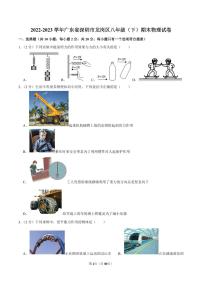 2022-2023学年深圳市龙岗区八年级下学期期末物理试卷及答案