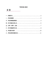 2024年中考考前必备•速记（物理公式+易错易混知识点）-讲义