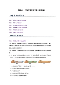 专题03  力与压强实验专题（原卷版）-2023-2024学年八年级下学期物理期中考点大串讲（人教版）