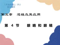 初中物理第4节 眼睛和眼镜课堂教学课件ppt
