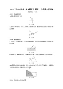 2024广西中考物理二轮专题复习 题型一 作图题专项训练 (含答案)