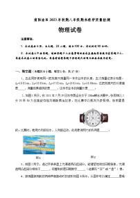 河南省南阳市油田2023-2024学年八年级上学期期末考试物理试题含答案