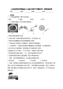 山东省菏泽市鄄城县2024届九年级下学期中考一模物理试卷(含答案)