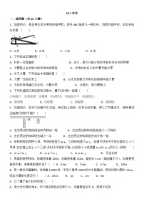 2024年初中物理同步练习《12.1+杠杆》