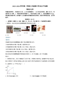 江苏省宿迁市泗阳县2023—2024学年九年级上学期期中物理试题