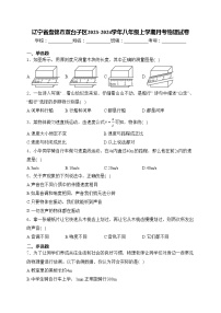 辽宁省盘锦市双台子区2023-2024学年八年级上学期月考物理试卷(含答案)