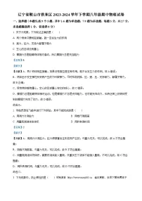 辽宁省鞍山市铁东区2023-2024学年八年级下学期期中物理试题