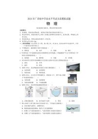 2024年广西初中学业水平考试全真模拟物理试题（含答案）