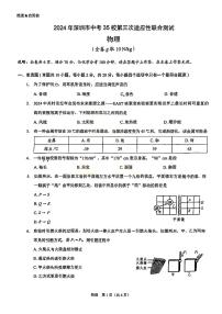 2024年广东省深圳市龙岗区35校中考三模考试物理试题