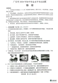 2024年四川省广安市中考物理试题