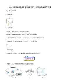 2024年中考物理专项复习实验突破练探究电流与电压的关系含答案