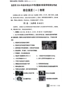 2024年四川省自贡市中考物理试题