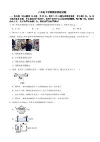 河北省廊坊市2024年八年级下学期期末物理试题附答案