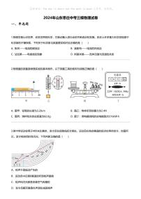 [物理]2024年山东枣庄中考三模物理试卷