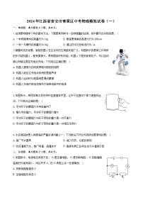 2024年江西省吉安市青原区中考物理模拟试卷（一）