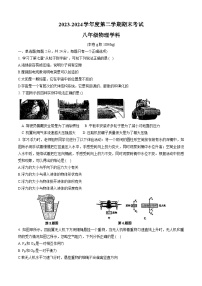 江苏省南京市建邺区2023-2024学年八年级下学期期末考试物理试题