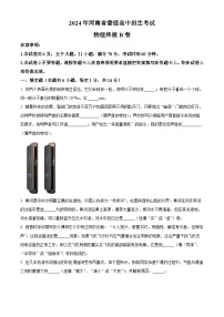 精品解析：2024年河南省周口市沈丘县押题密卷联考中考三模物理试题（原卷版）