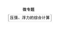 2024成都中考物理二轮专题复习 微专题 压强、浮力的综合计算 （课件）