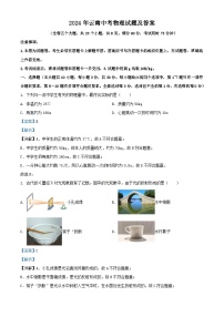 2024年云南中考真题物理试题及答案