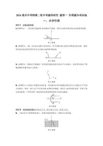 2024贵州中考物理二轮中考题型研究 题型一 作图题专项训练 (含答案)