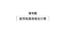 2024贵州中考物理二轮重点专题研究 微专题 家用电器类相关计算（课件）