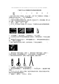 [物理]广西南宁市2024年初中毕业班适应性测试中考模拟试卷