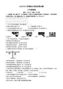 湖南省岳阳县2023-2024学年八年级下学期物理期末考试试卷
