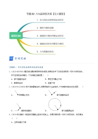 专题02 力与运动的关系【五大题型】-【好题汇编】备战2023-2024学年八年级物理下学期期末真题分类汇编（人教版）