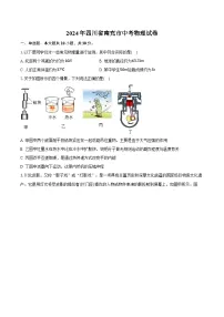 2024年四川省南充市中考物理试卷（含解析）