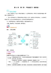 【暑假衔接】人教版初中八年级物理暑假自学课 第10讲  声现象（教师版+学生版）讲义