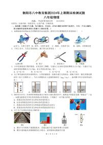 湖南省衡阳市第八中学教育集团2023-2024学年八年级下学期期末考试物理试题