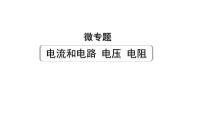 2024辽宁中考物理二轮重点专题研究 微专题 电流和电路 电压 电阻（课件）