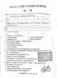 湖南省娄底市2023-2024学年八年级下学期6月期末物理试题