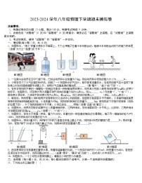 2023-2024学年初中下学期八年级物理期末模拟卷（考试版A4）（安徽）