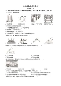 山东省临沂市沂水县2023-2024学年八年级下学期期末考试物理试题
