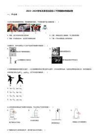 [物理][期末]2023~2024学年天津河北区初二下学期期末物理试卷(无答案)
