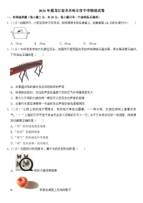 2024年黑龙江省齐齐哈尔市中考物理试卷附答案