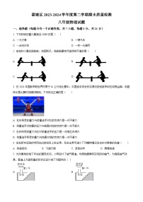 广东省惠州市惠城区2023-2024学年八年级下学期期末教学质量检测物理试题（原卷版+解析版）
