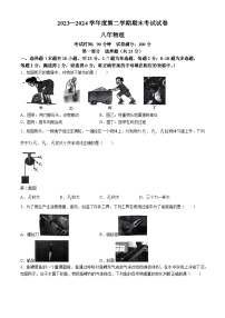 辽宁省铁岭市铁岭县2023-2024学年八年级下学期期末考试物理试卷