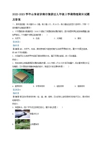 2022-2023学年山东省济南市槐荫区九年级上学期物理期末试题及答案