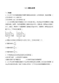 （2）质量与密度——2024年中考物理真题专项汇编