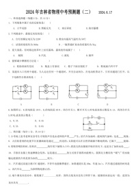 [物理]2024年吉林省吉林市中考真题物理试题(二)(无答案)