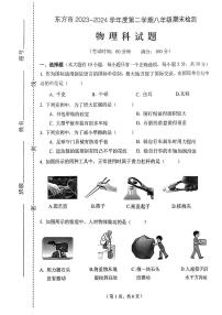 海南省东方市2023-2024学年八年级下学期期末考试物理试题