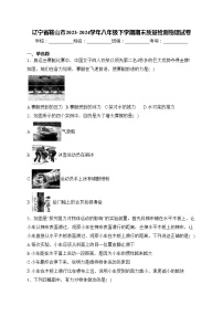 辽宁省鞍山市2023-2024学年八年级下学期期末质量检测物理试卷(含答案)