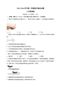 江苏省扬州市仪征市2023-2024学年八年级下学期期末物理试卷（含答案解析）