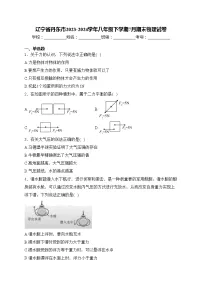 辽宁省丹东市2023-2024学年八年级下学期7月期末物理试卷(含答案)