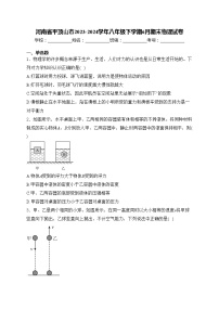 河南省平顶山市2023-2024学年八年级下学期6月期末物理试卷(含答案)
