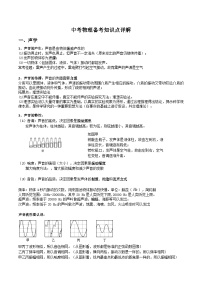 2024年中考物理备考知识点详解_声学