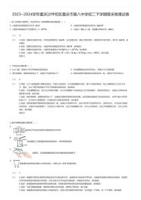 [物理][期末]2023_2024学年重庆沙坪坝区重庆市第八中学初二下学期期末物理试卷